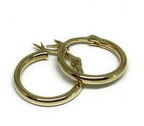 14k Solid Gold Mini Baby Hoop Earrings (FCE 29)