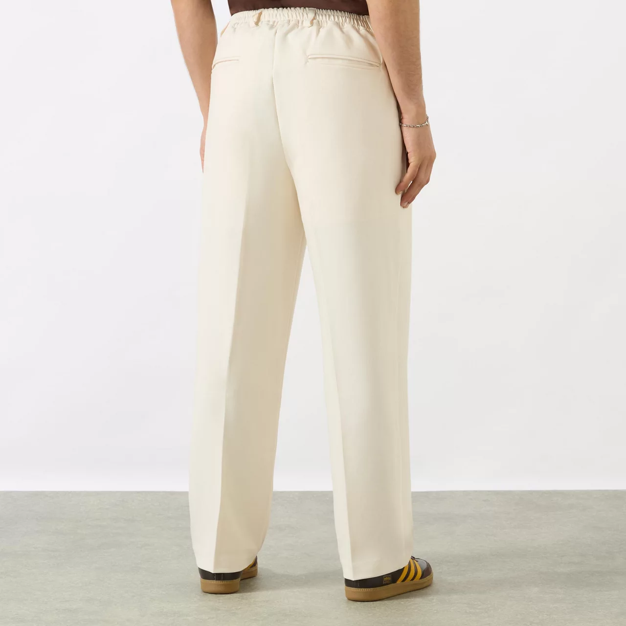 ABOUT:BLANK Pleated Casual Trousers - Ecru