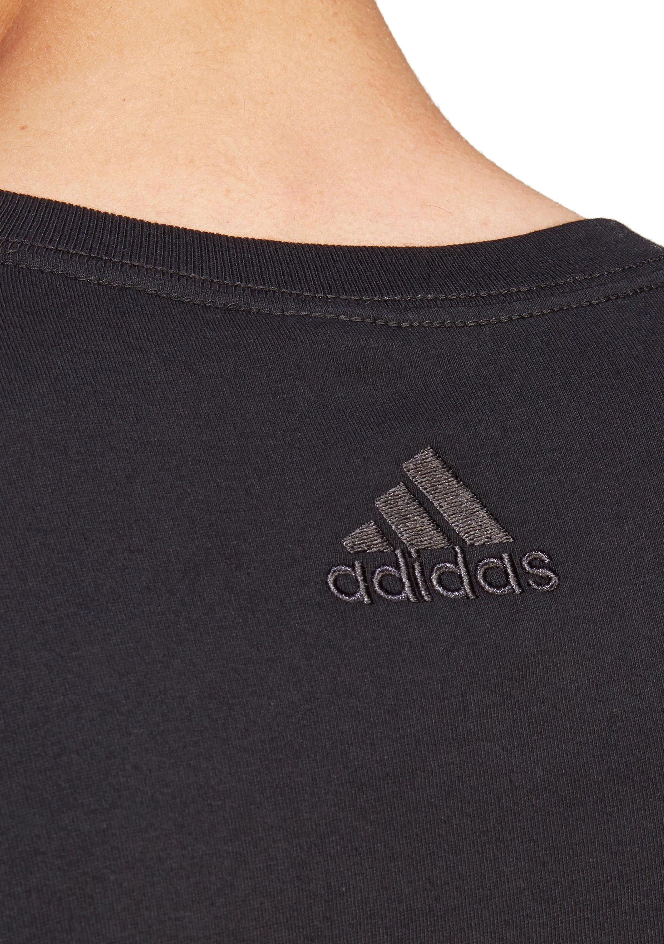 Adidas Mens Essentials Single Jersey Linear Embroidered Logo Tee <br> IC9274