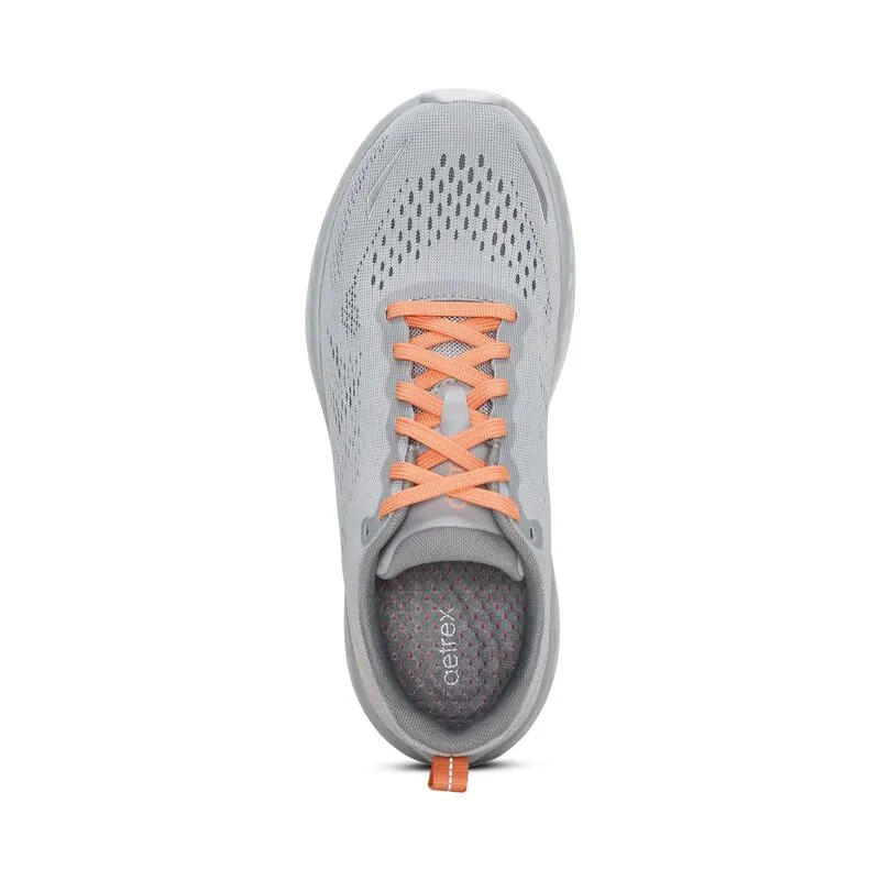 Aetrex Danika Lace Up Sneaker: Light Grey 