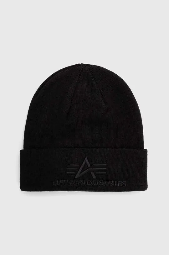 Alpha Industries beanie black color