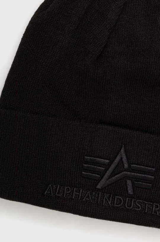 Alpha Industries beanie black color