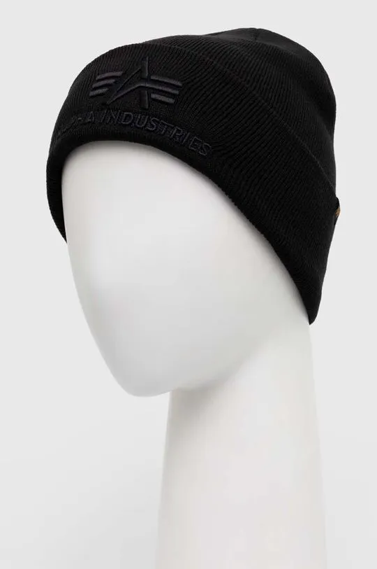 Alpha Industries beanie black color