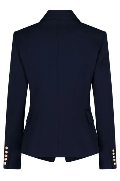 BALMAIN Stylish Women's Blue Suit Jacket - 2024 Collection