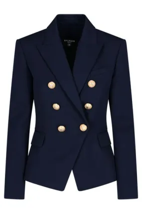 BALMAIN Stylish Women's Blue Suit Jacket - 2024 Collection