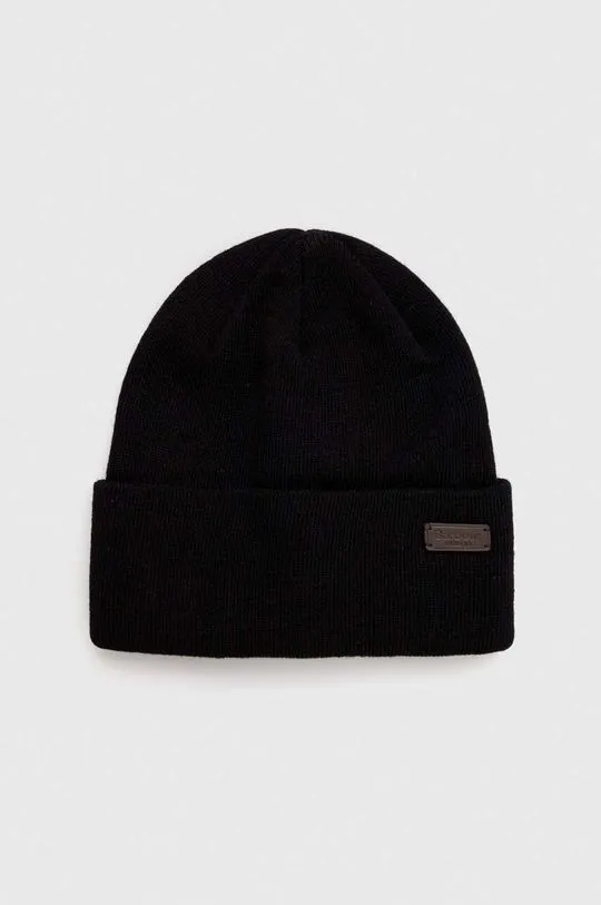 Barbour beanie black color