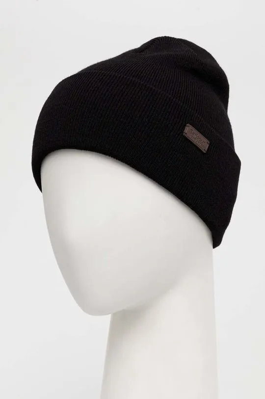 Barbour beanie black color