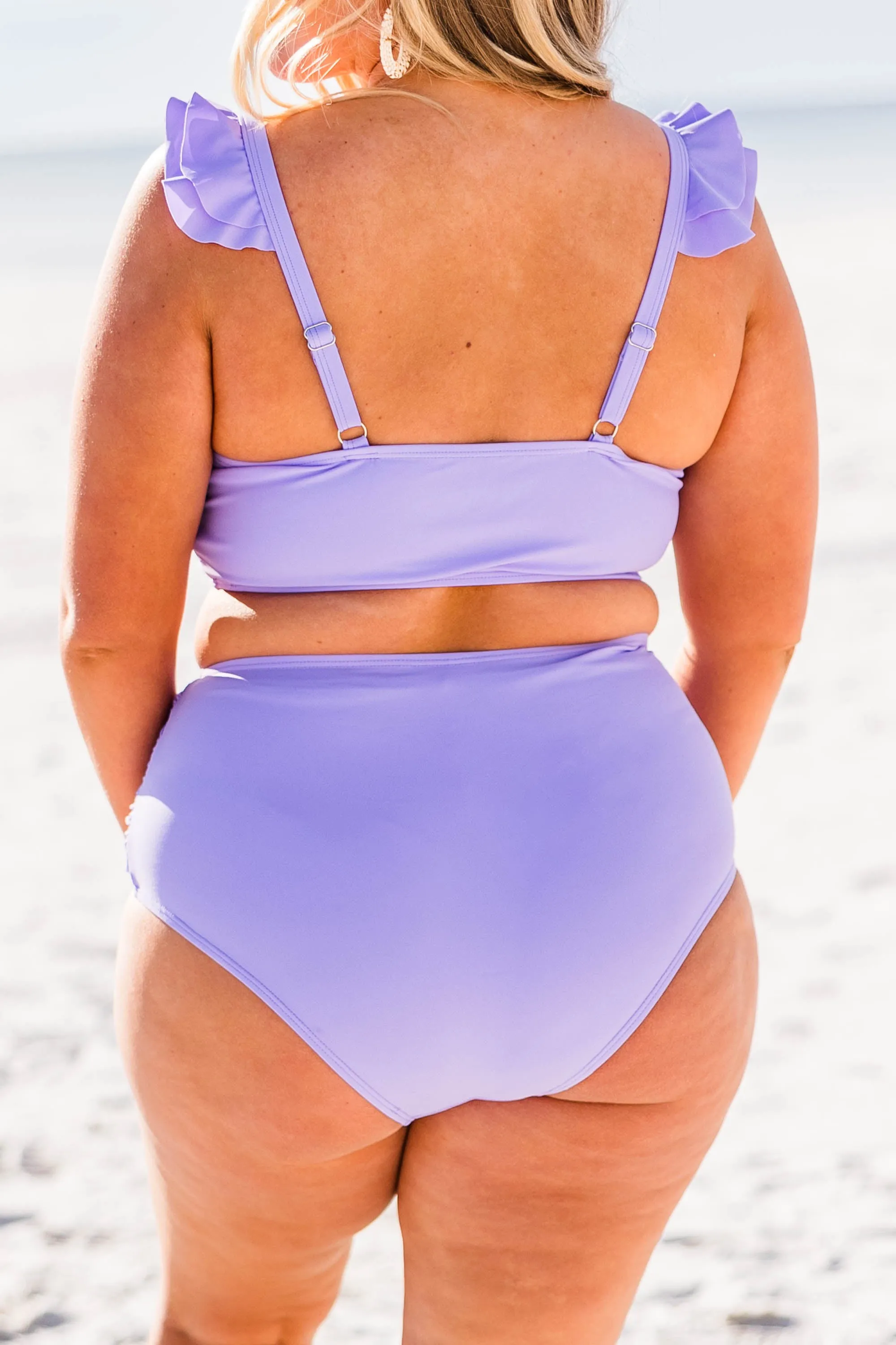 Beach Trip Swim Top, Lavender