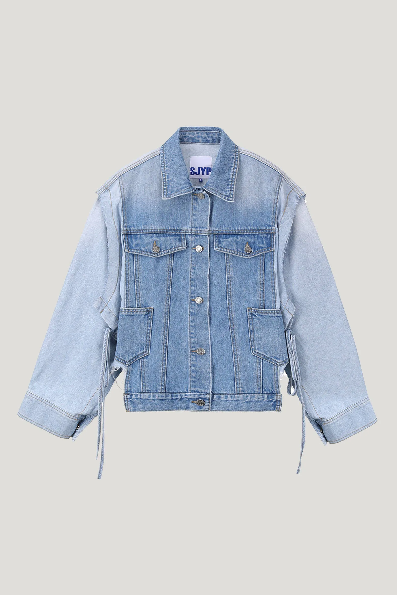 Blue Shirt Back Denim Jacket