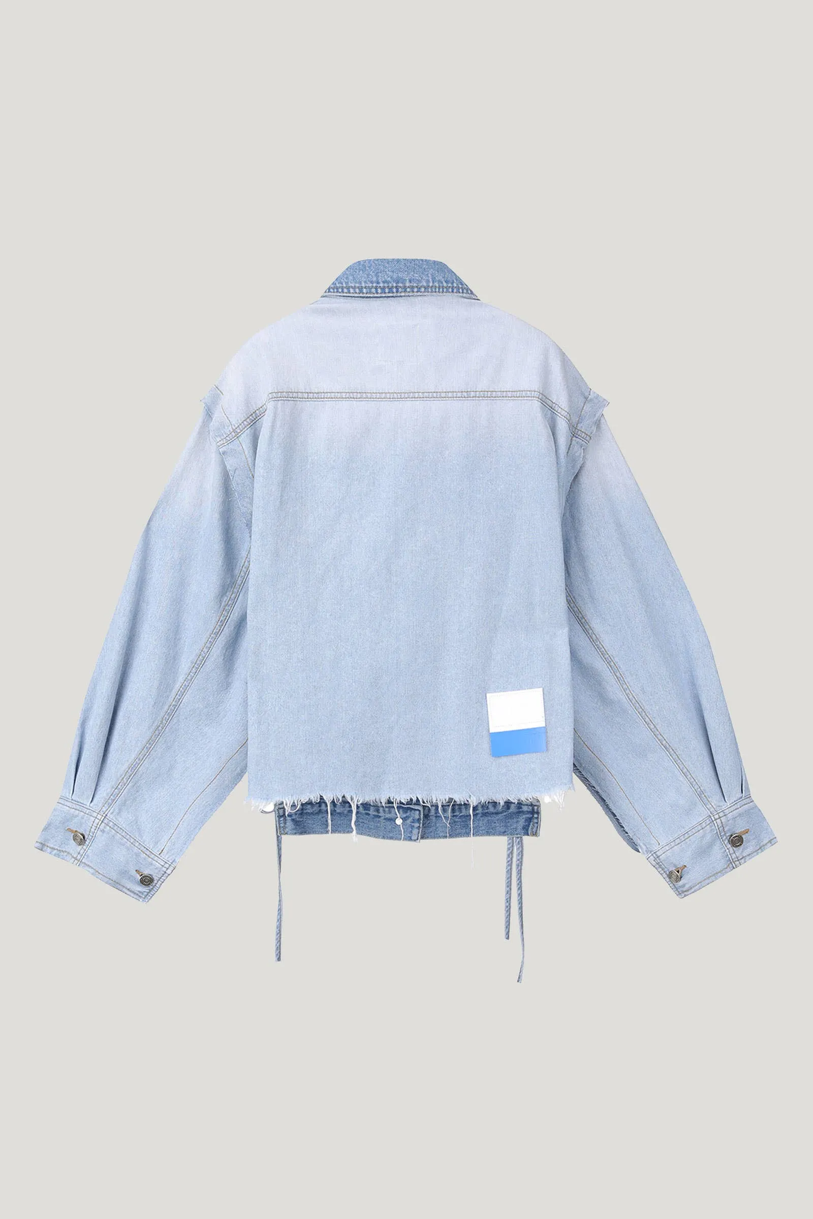 Blue Shirt Back Denim Jacket