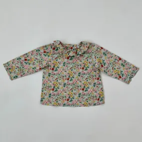 Bonpoint Mint Liberty Print Blouse: 18 Months