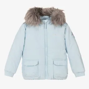 Boys Blue Puffer Coat