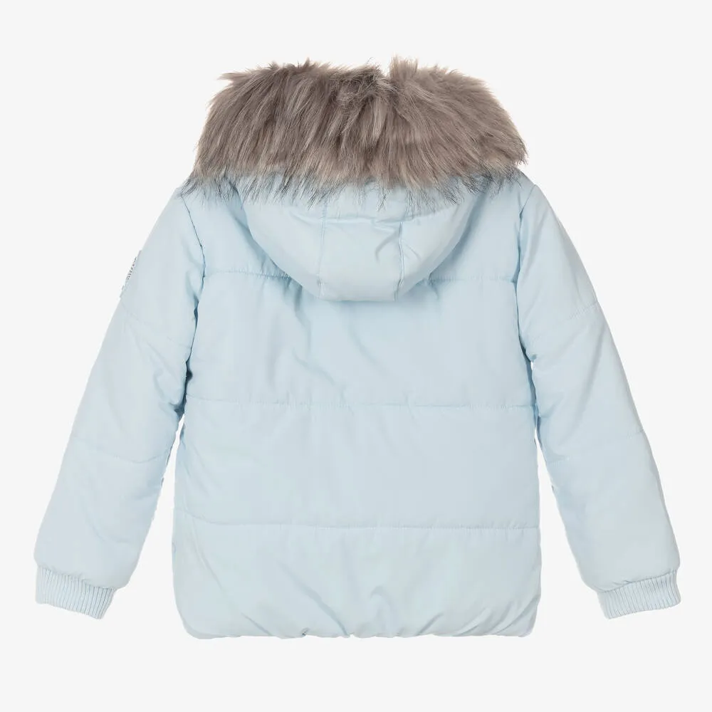 Boys Blue Puffer Coat