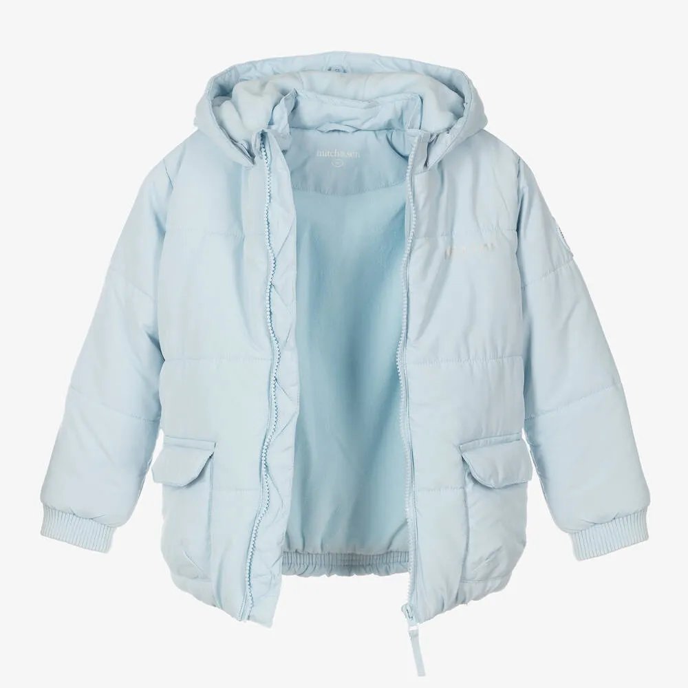 Boys Blue Puffer Coat