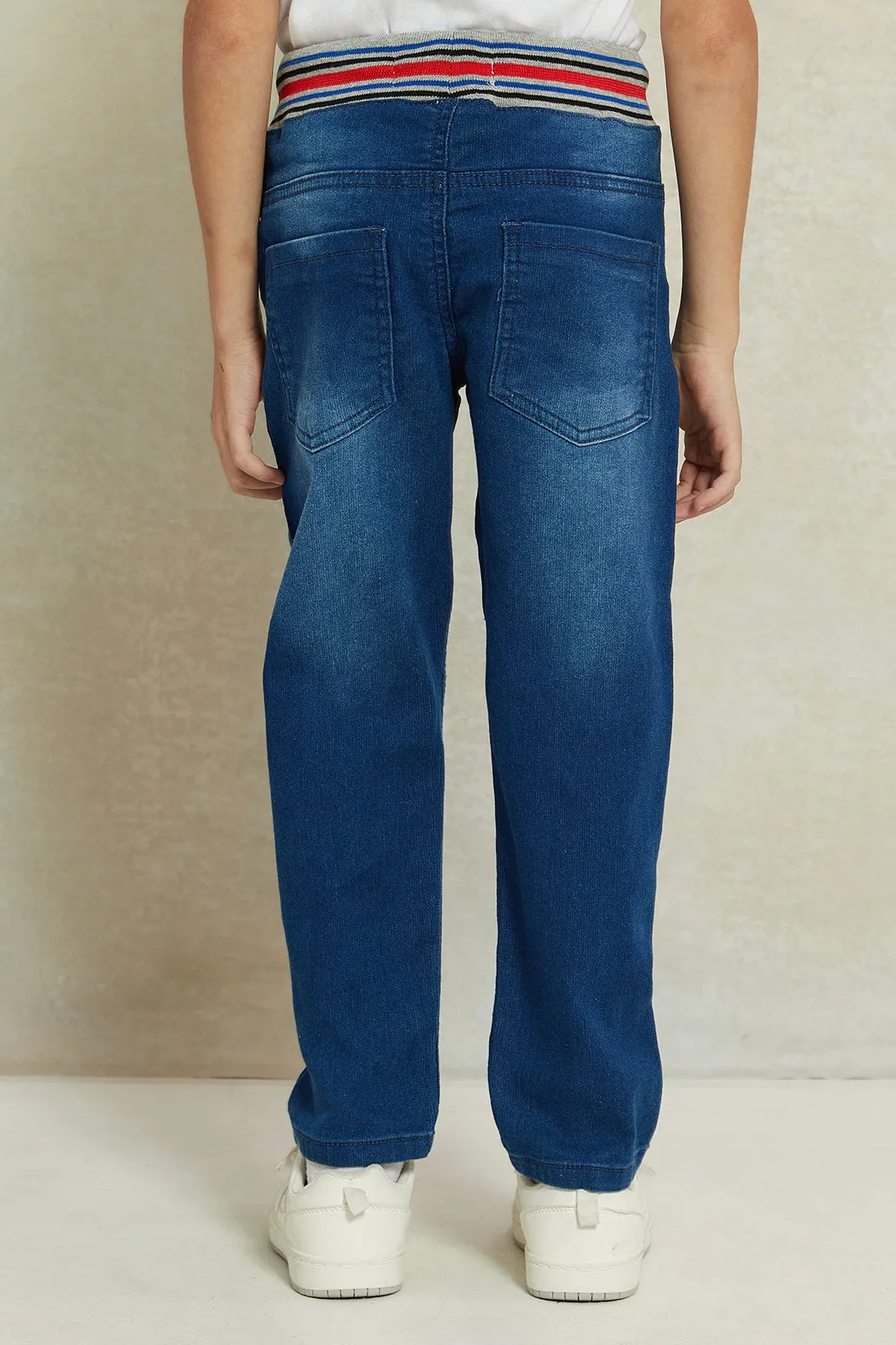 Boys Blue Pull on Jeans