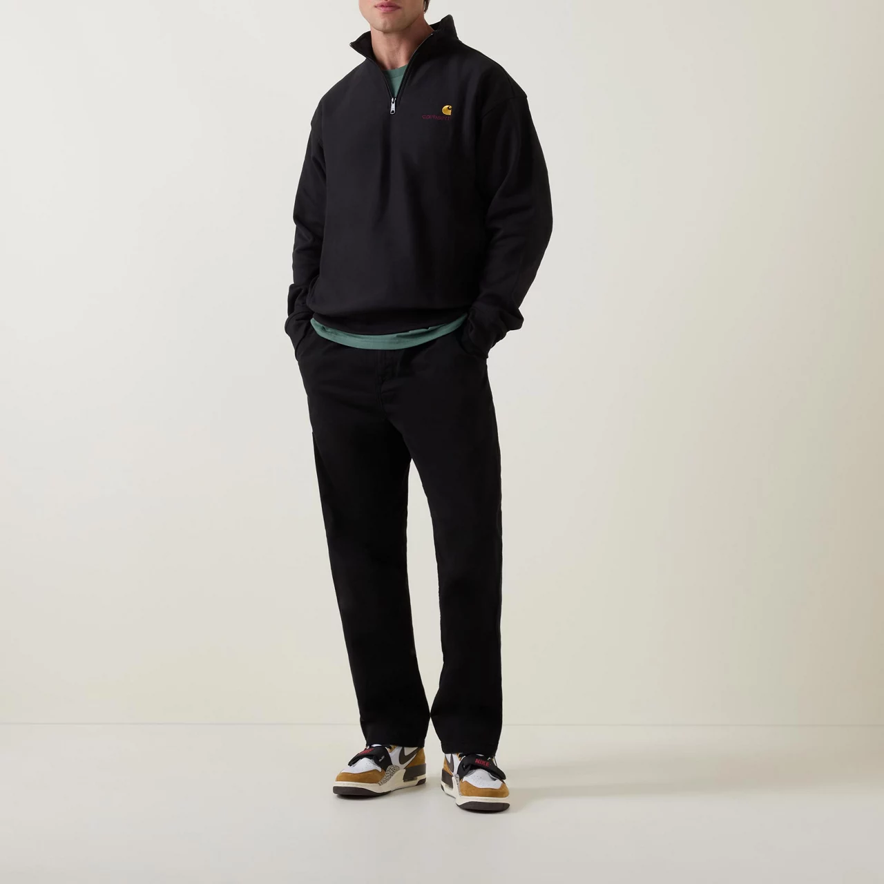 CARHARTT WIP Flint Casual Trousers - Black