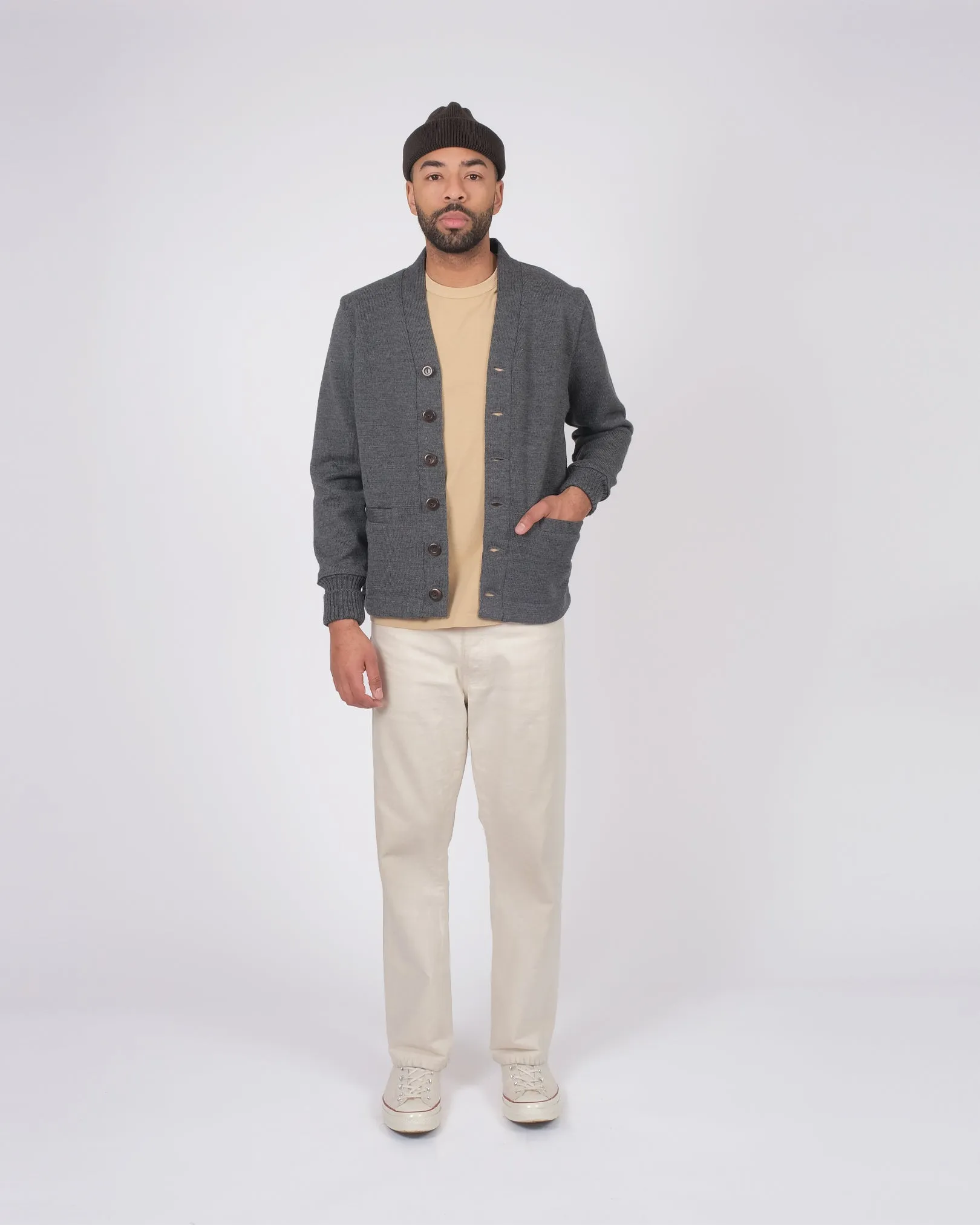 Classic Cardigan - Charcoal