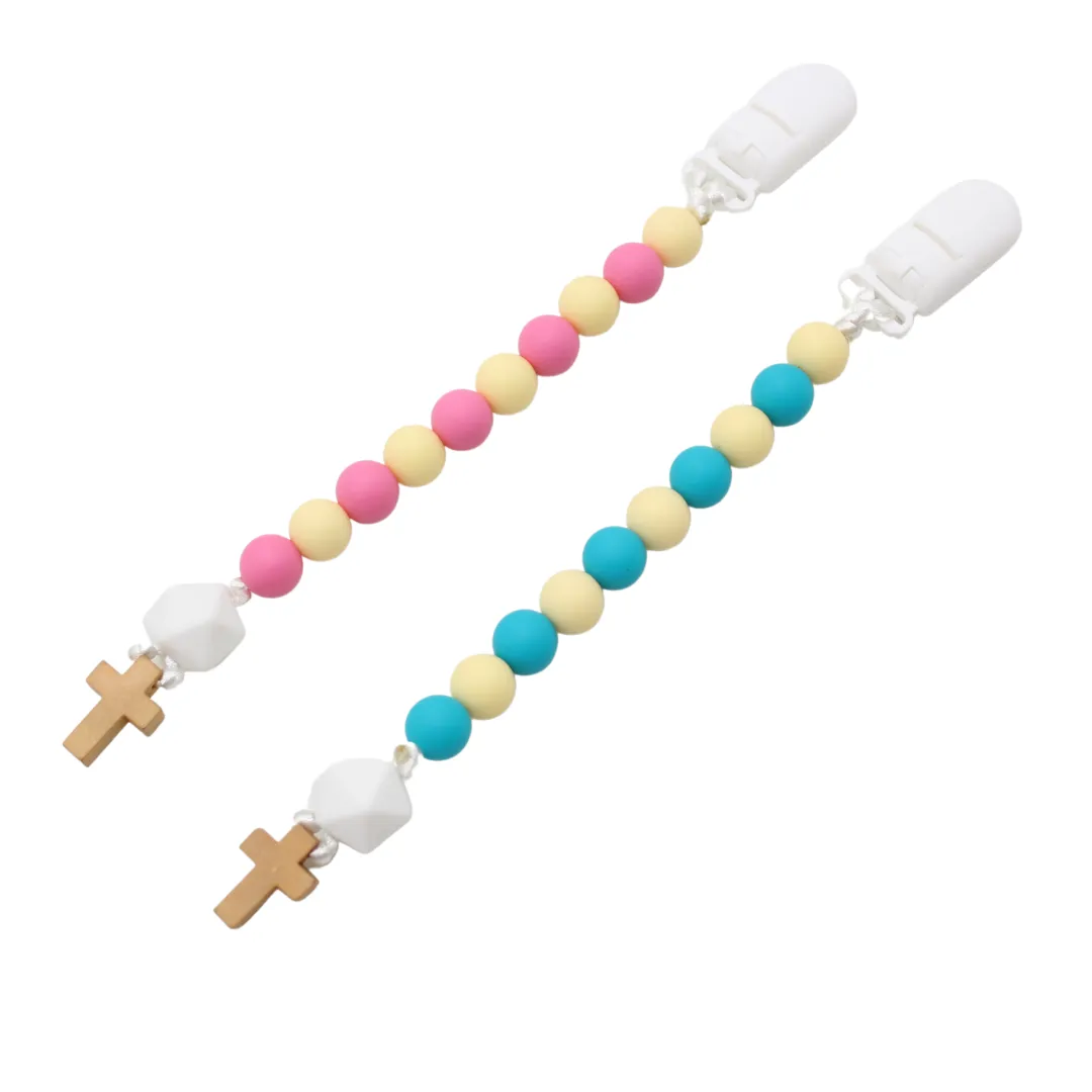 Clip On Silicone Baby Rosary - One Decade