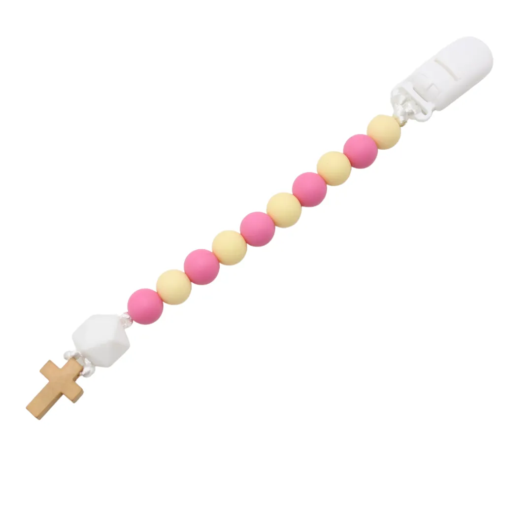 Clip On Silicone Baby Rosary - One Decade