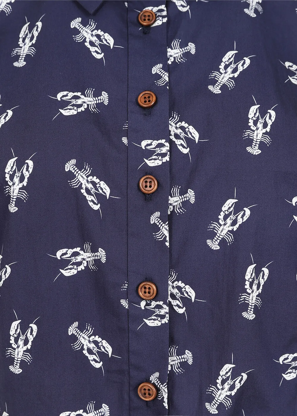 Collectif Lobster 50's Blouse Navy