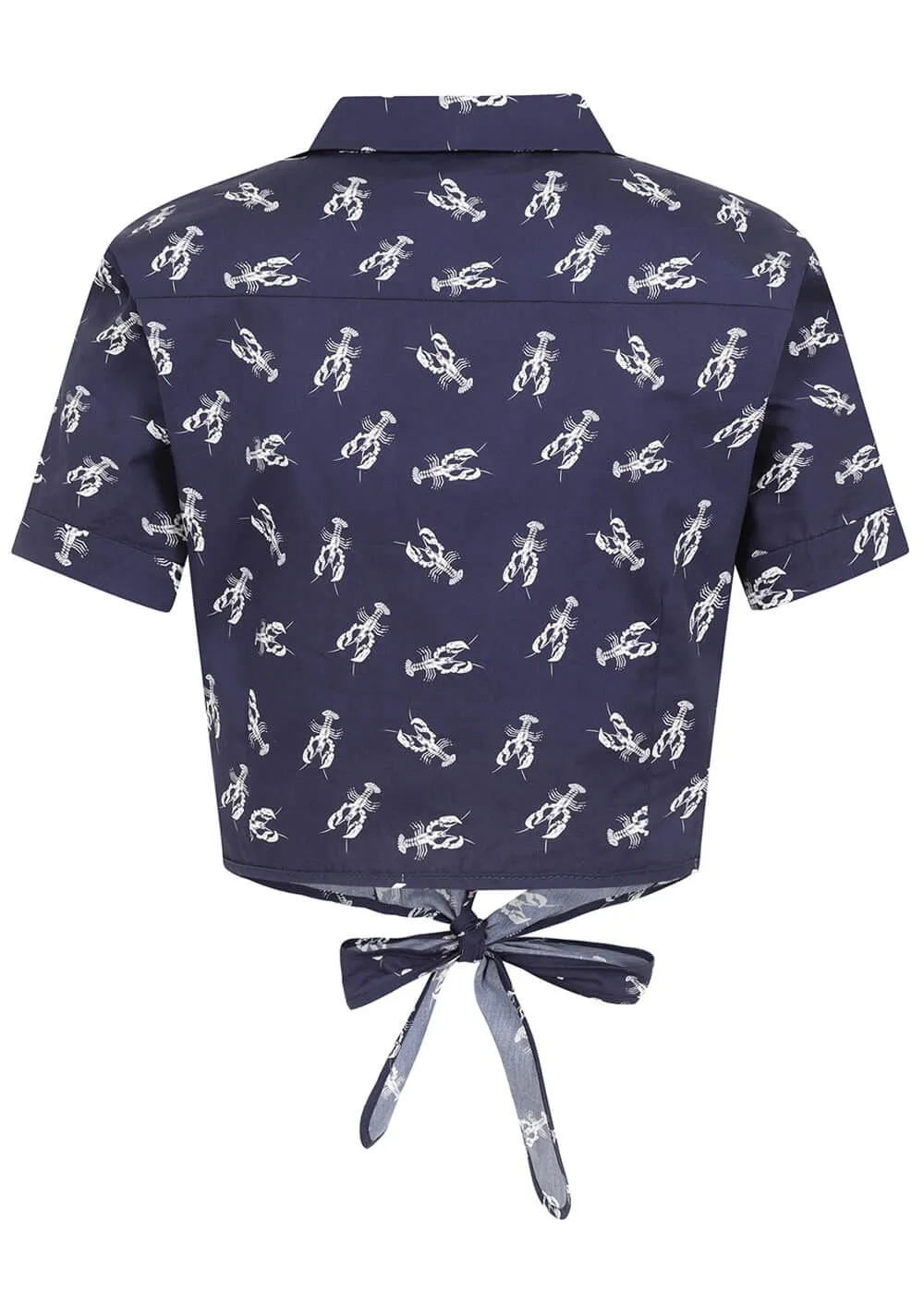 Collectif Lobster 50's Blouse Navy