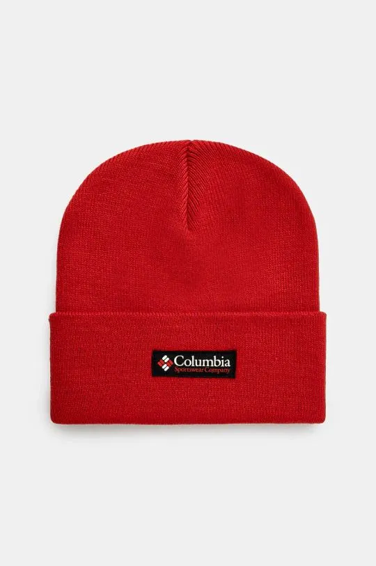 Columbia beanie City Trek Heavyweight red color