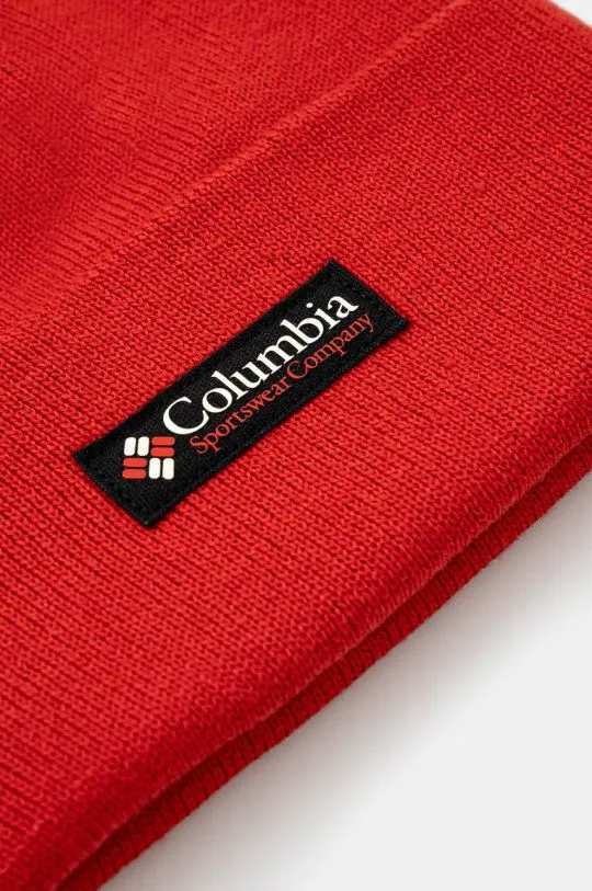 Columbia beanie City Trek Heavyweight red color