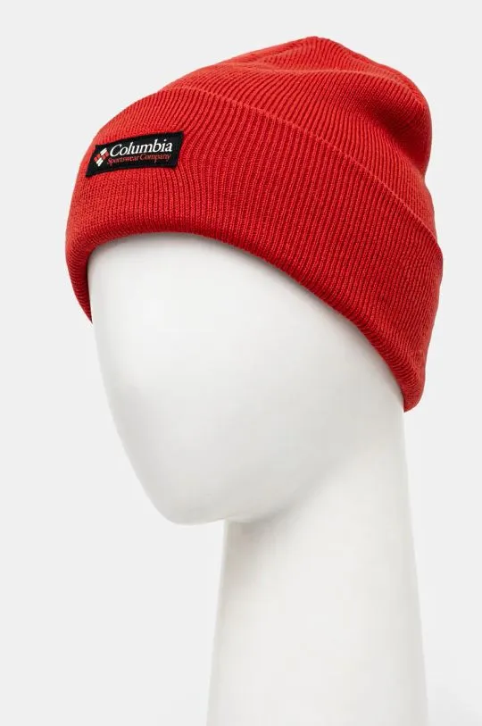 Columbia beanie City Trek Heavyweight red color