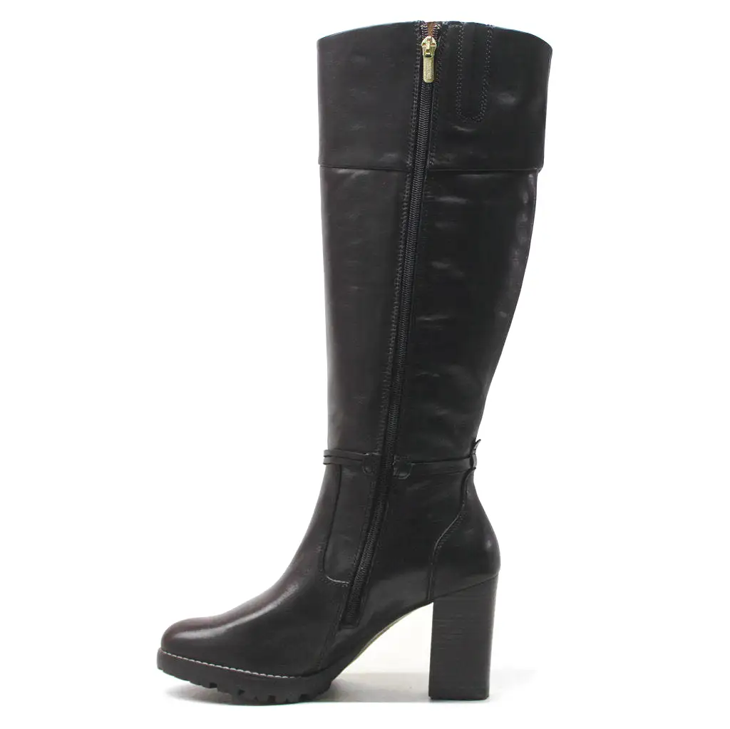 Connelly W7M-9798 Leather Women's Block Heeled Knee High Boots