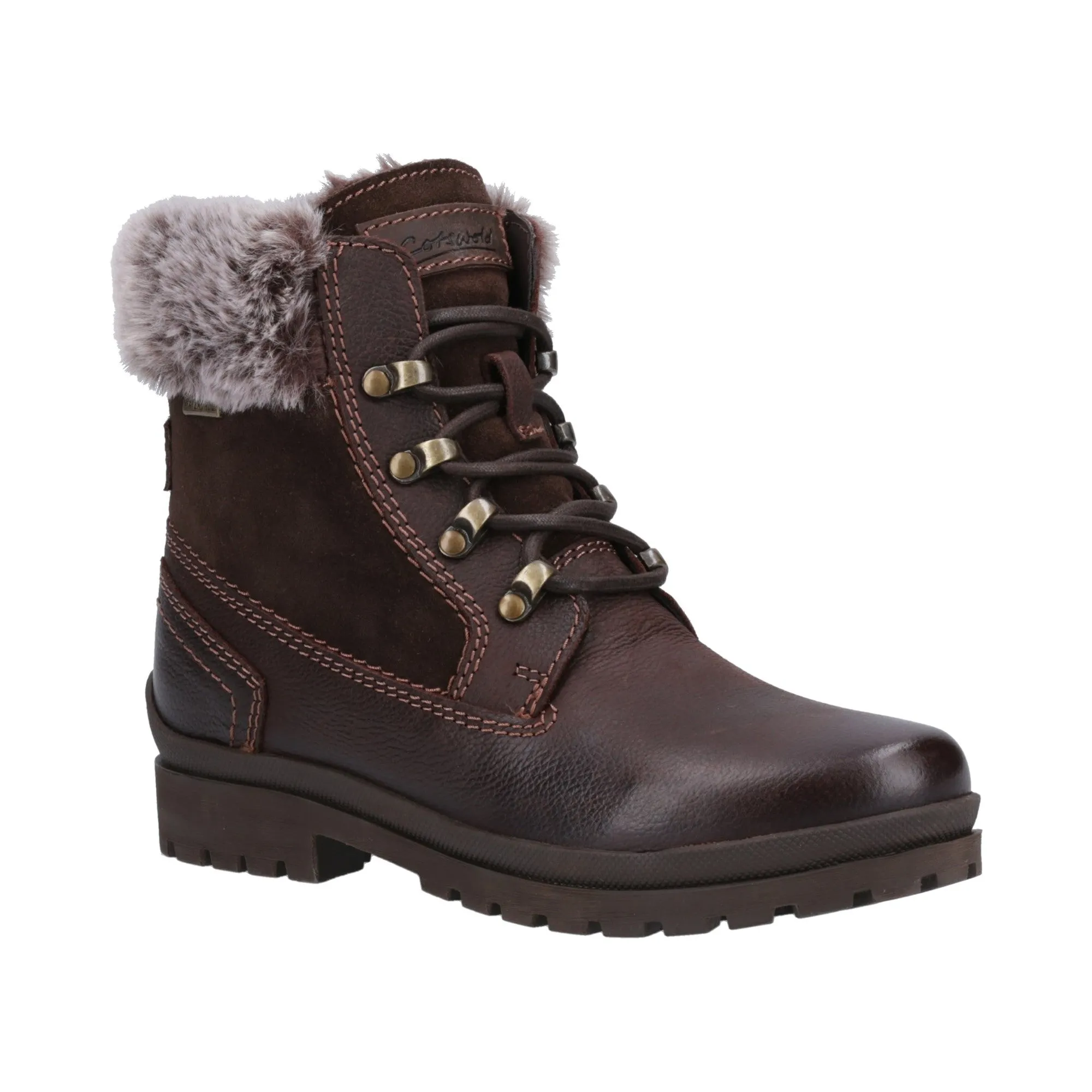 Cotswold Evenlode Womens Ankle Boots - Brown