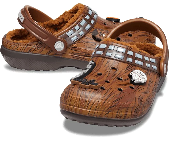 Crocs Adult Unisex Star Wars Chewbacca Classic Lined Clog - Espresso