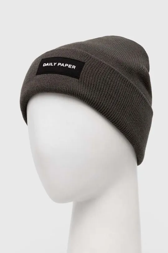 Daily Paper beanie Hesbean gray color 2323041