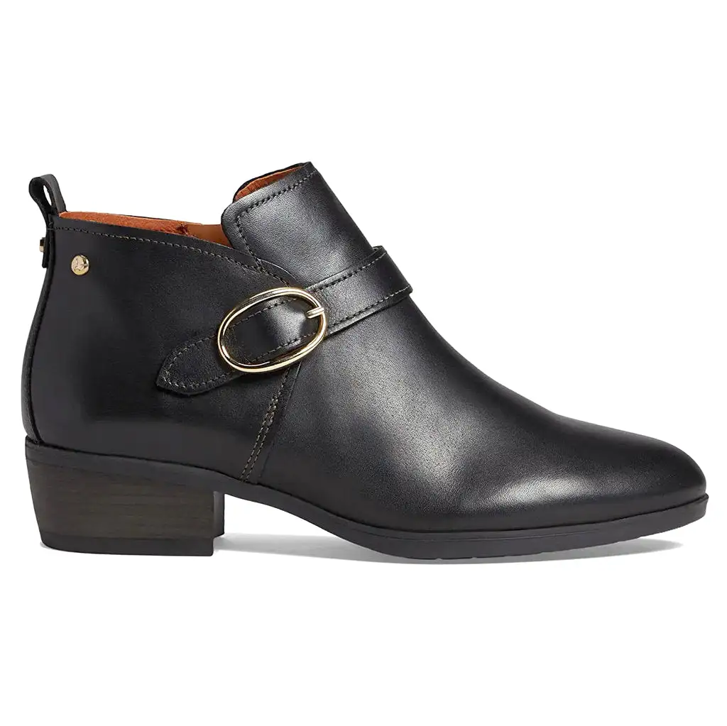 Daroca Calfskin Leather Women's Zip up Ankle Boots