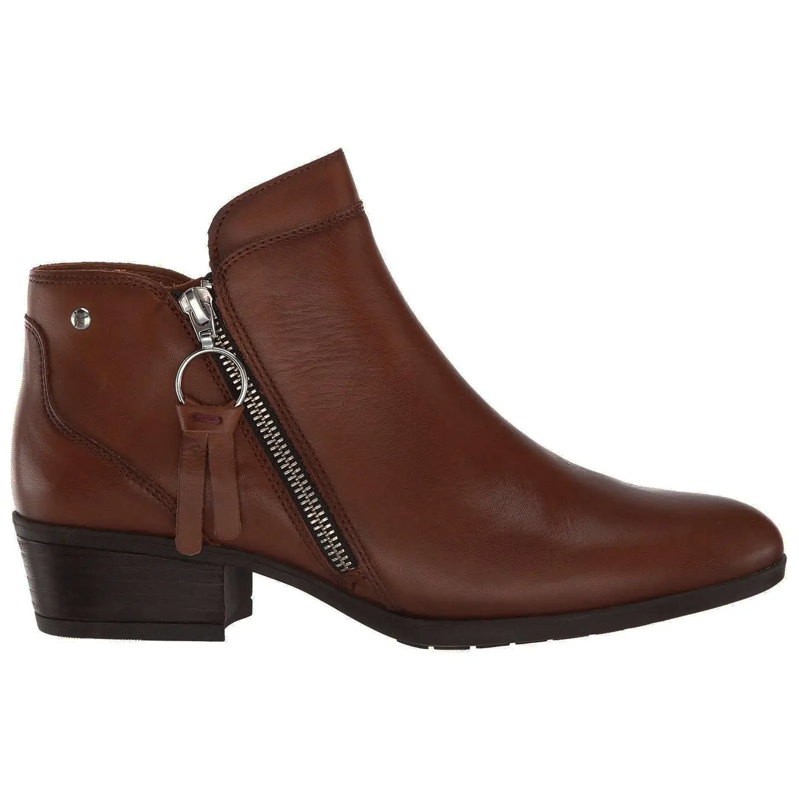 Daroca Calfskin Leather Women's Zip up Ankle Boots