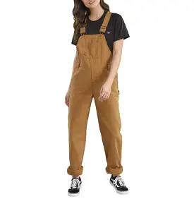 Dickies Women's Brown Duck Bib Work Overall - FB206