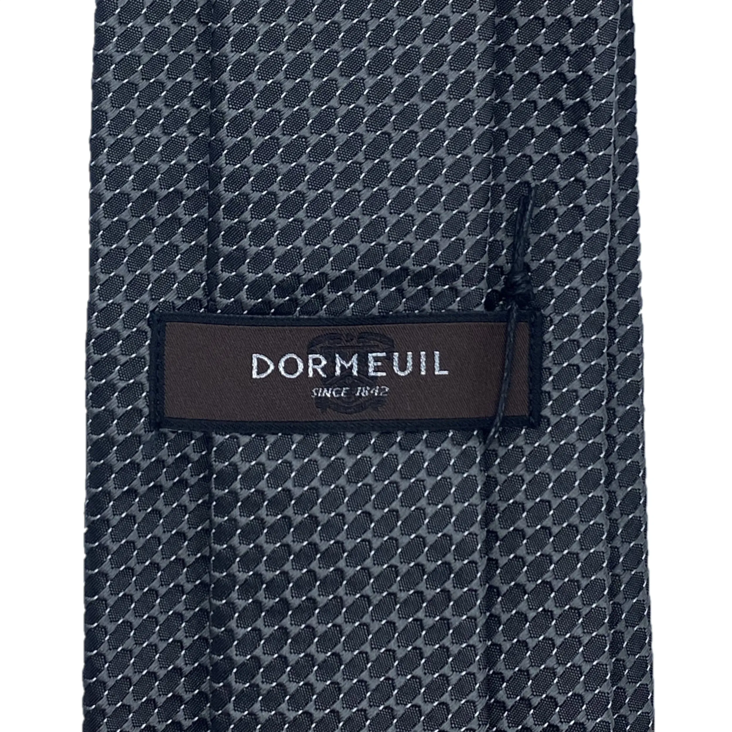 Dormeuil Pattern Charcoal Silk Tie