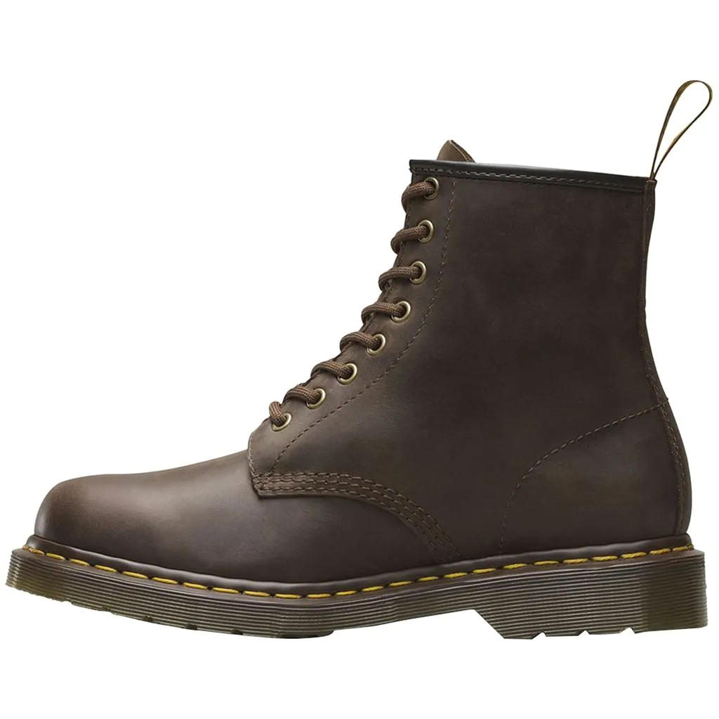 Dr. Martens 1460 8 Eyelet Gaucho Unisex Crazyhorse Leather Ankle Combat Boots - UK 6