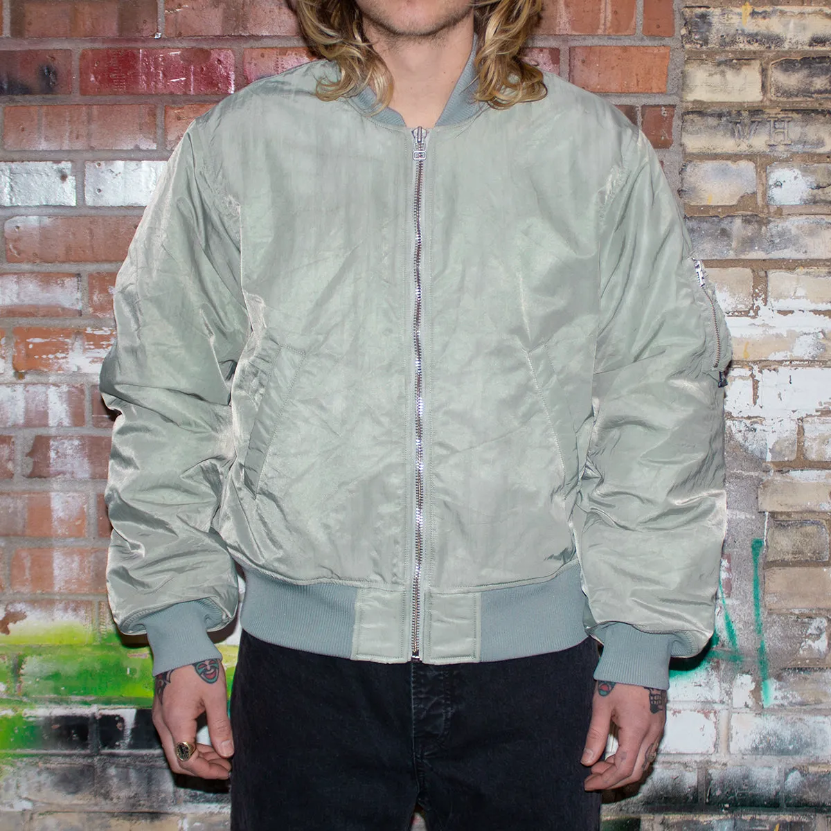 Dyed Nylon Bomber