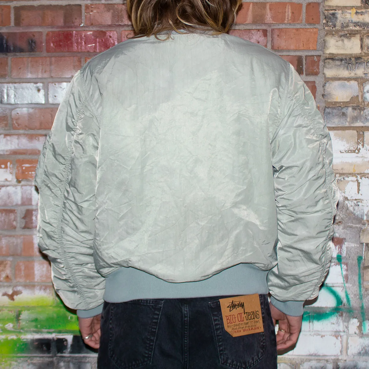 Dyed Nylon Bomber