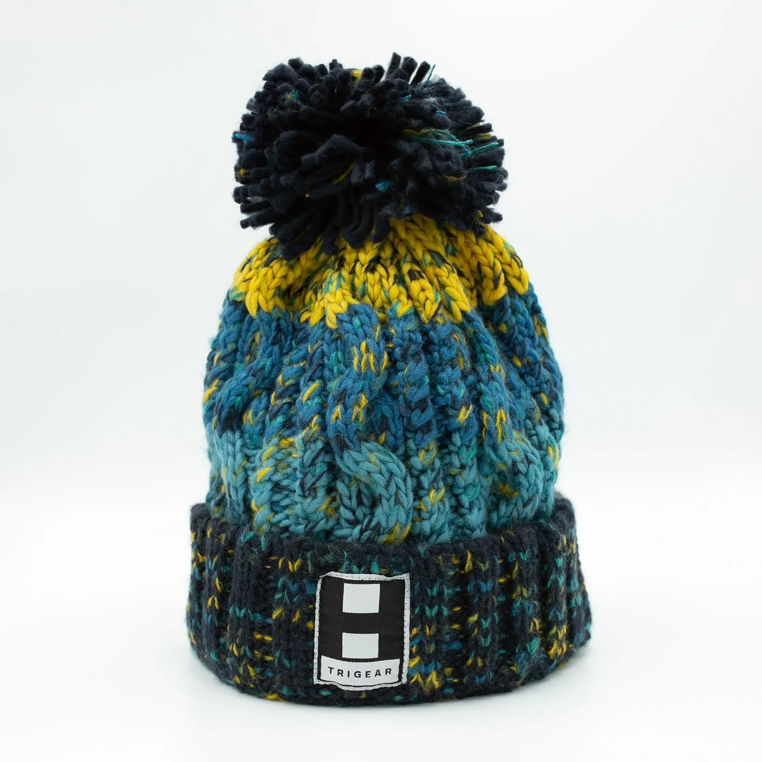 'Electric Ocean' Bobble Beanie