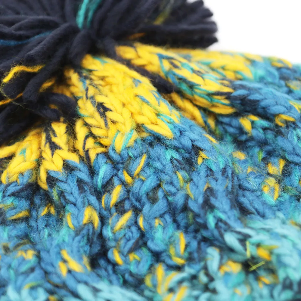 'Electric Ocean' Bobble Beanie