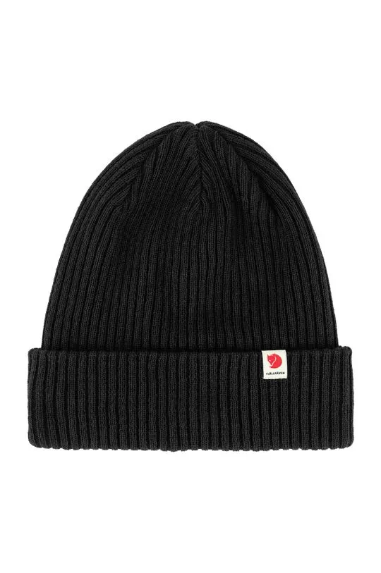 Fjallraven beanie Rib Hat black color F13100184.550