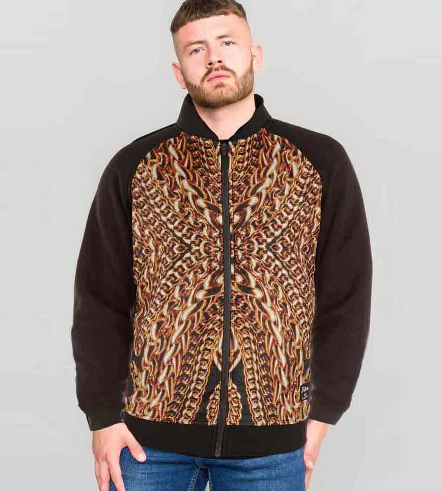 Future Cut Cloths Mens Zip Through Bomber Sweat (MUTHA)