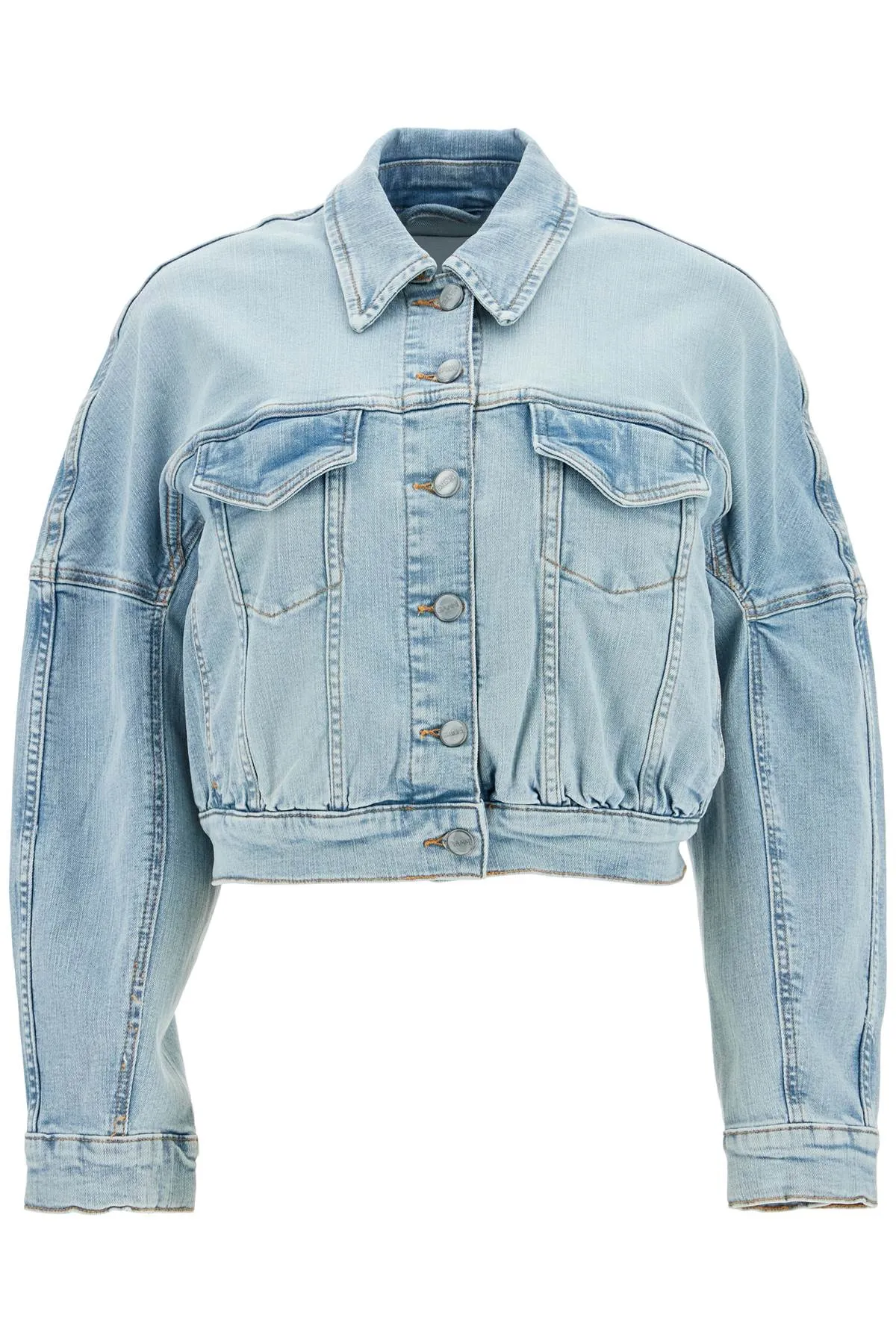 Giacca Bomber In Denim Stretch