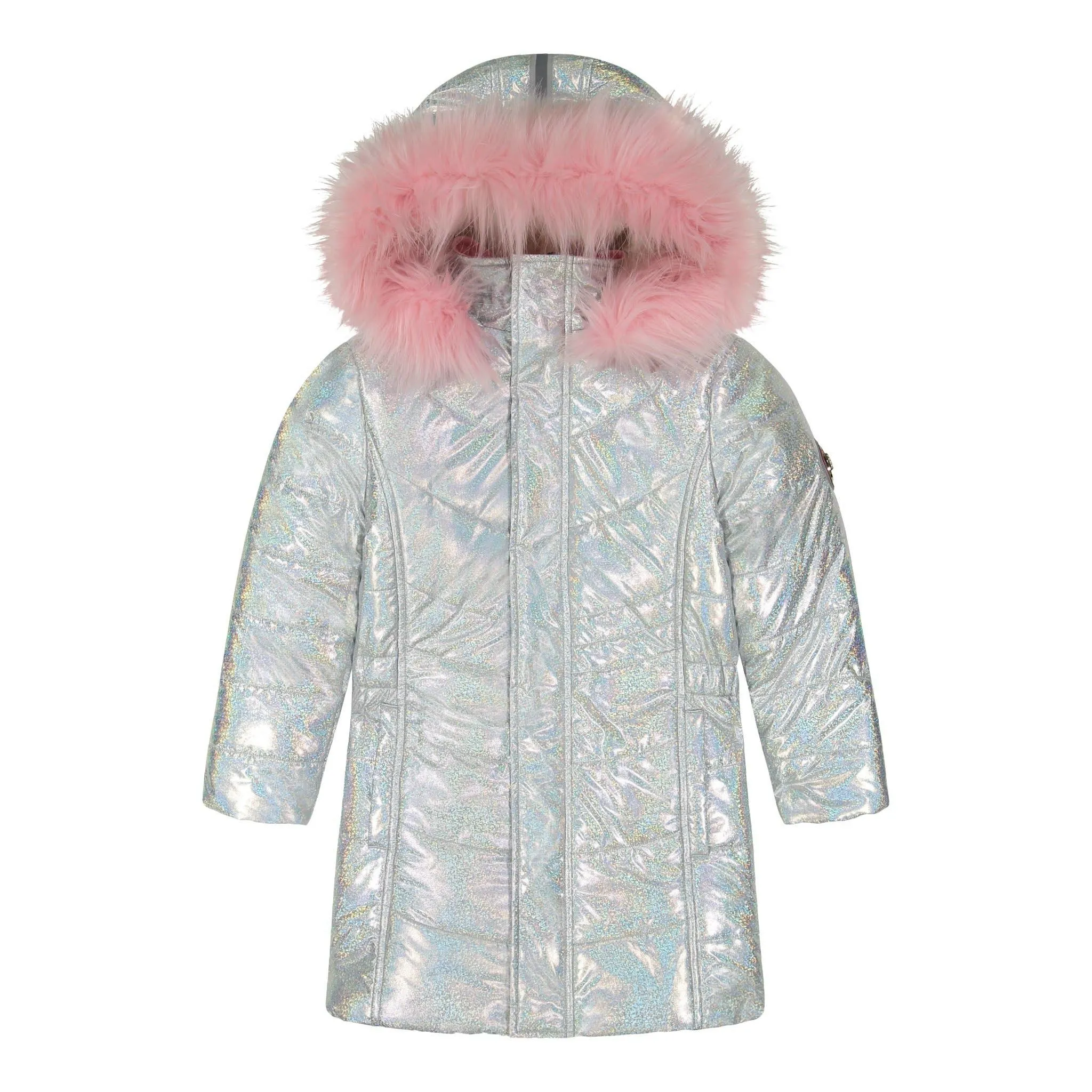   Girls Shimmer Bubble Coat