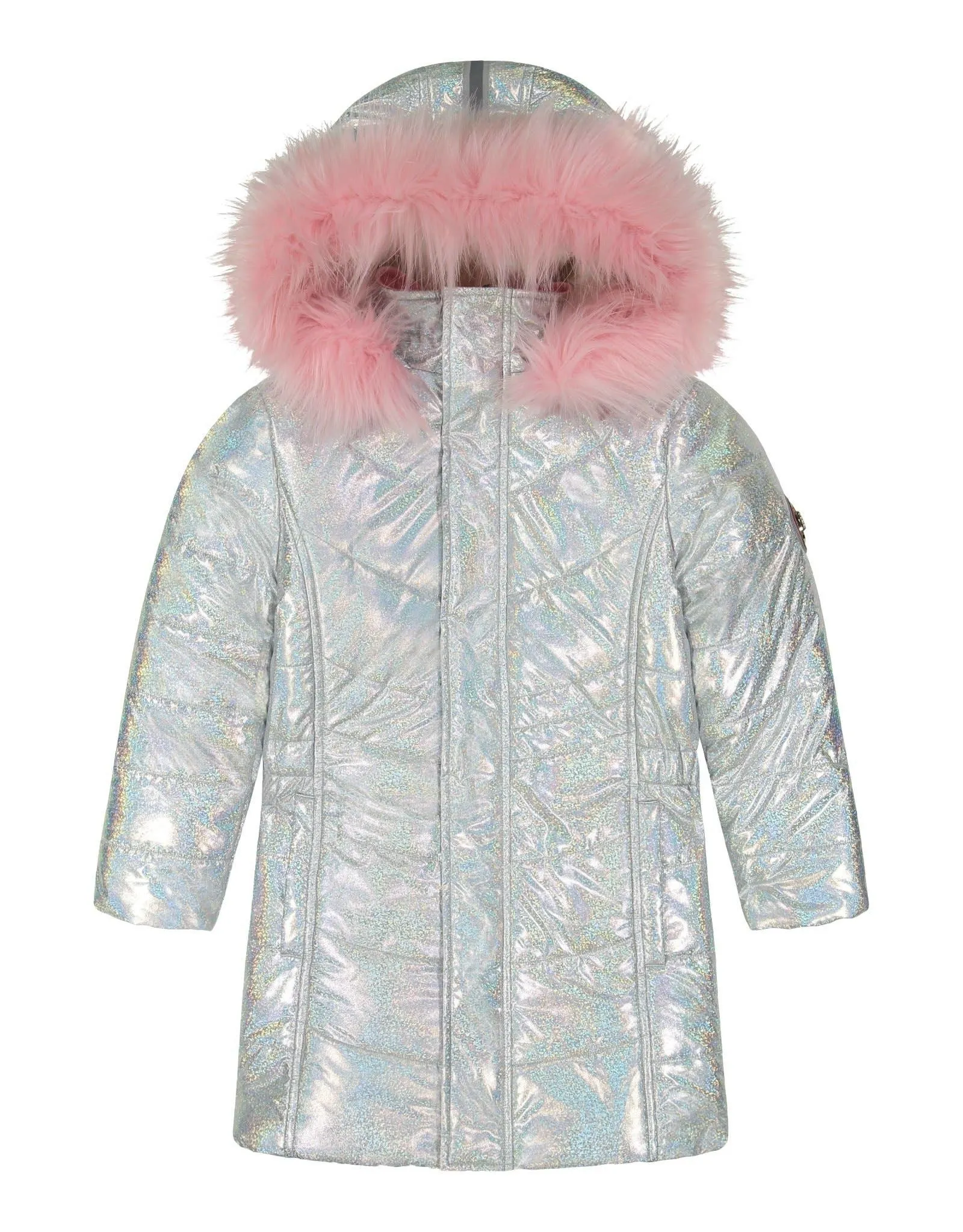   Girls Shimmer Bubble Coat