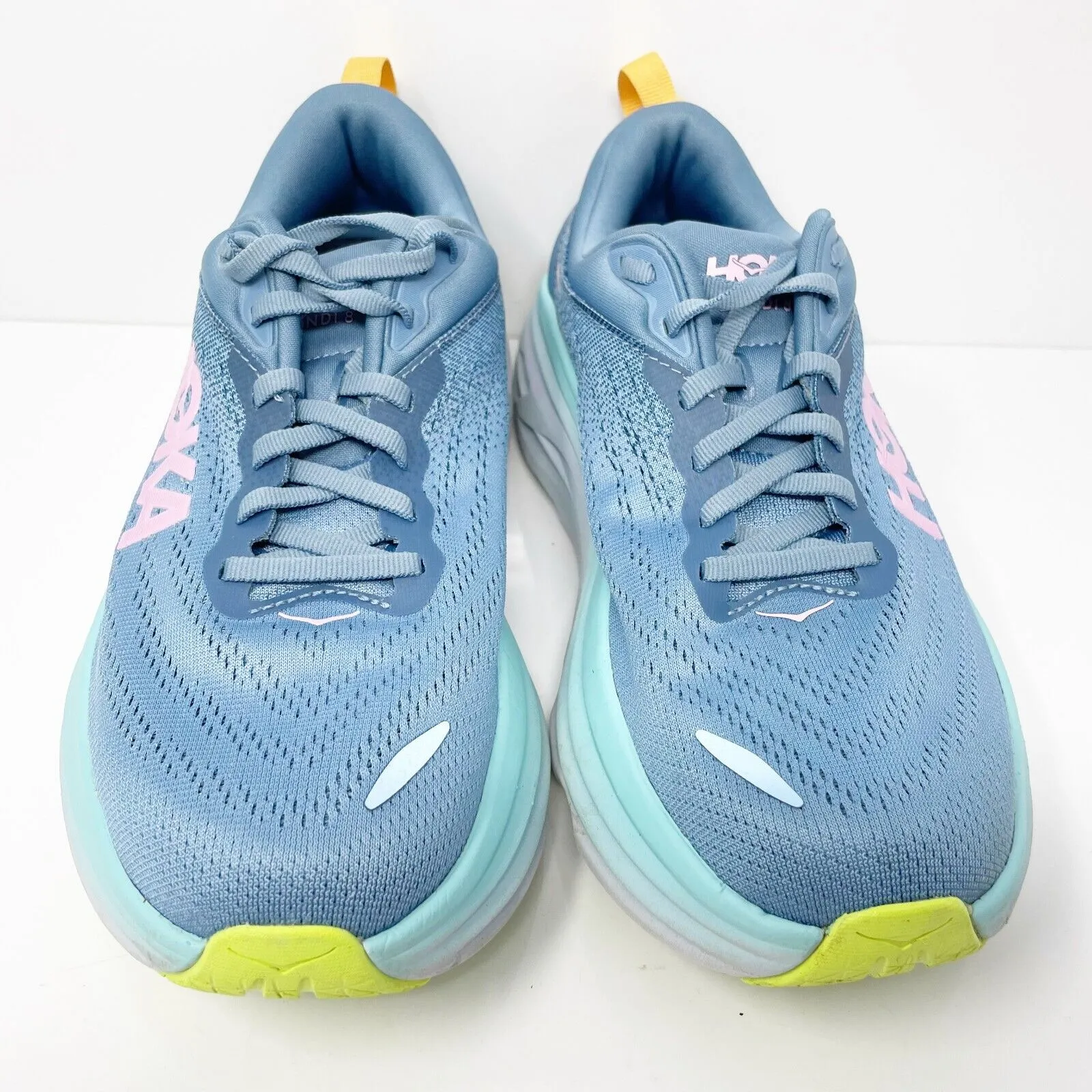 Hoka One One Womens Bondi 8 1127954 SSK Blue Running Shoes Sneakers Size 8 D