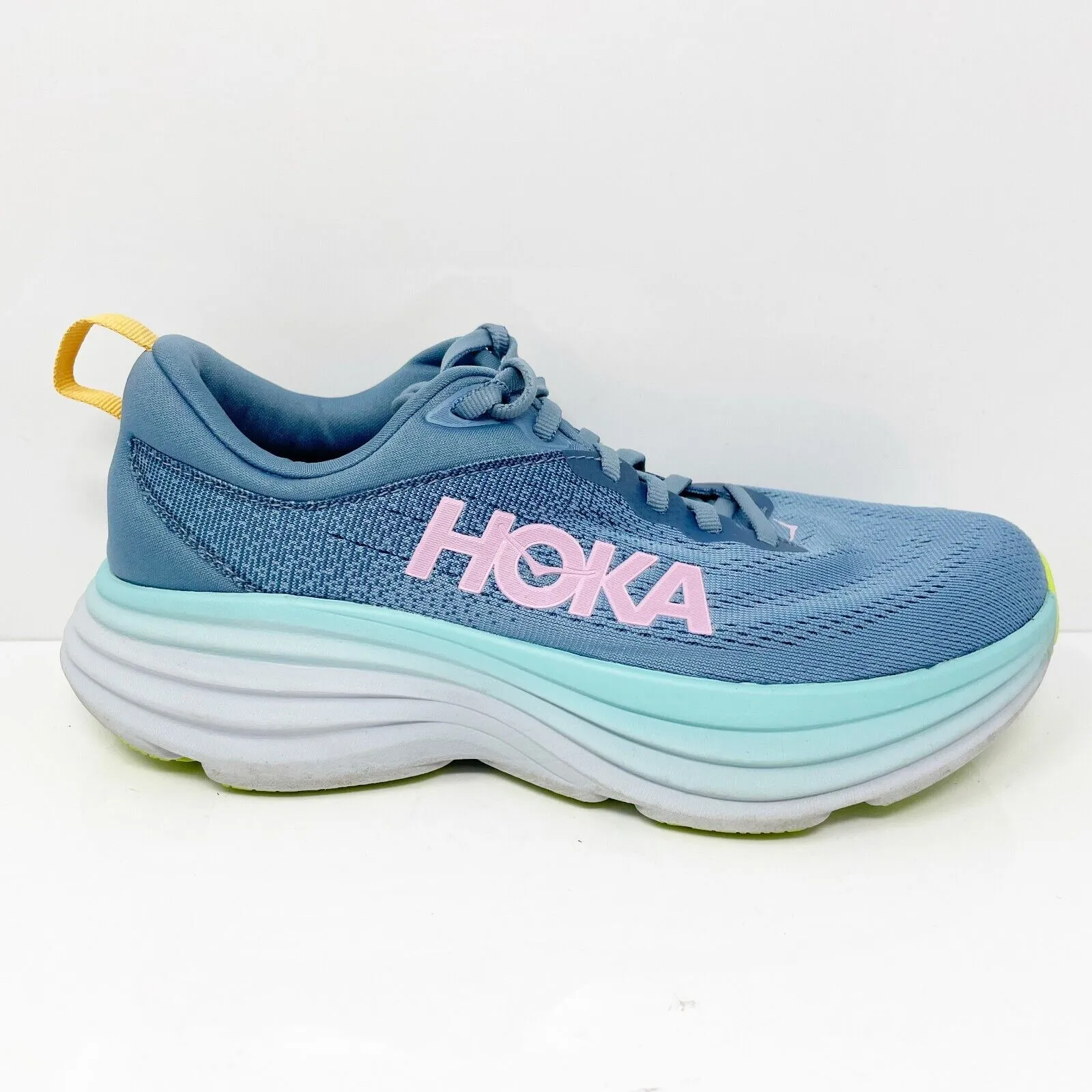 Hoka One One Womens Bondi 8 1127954 SSK Blue Running Shoes Sneakers Size 8 D