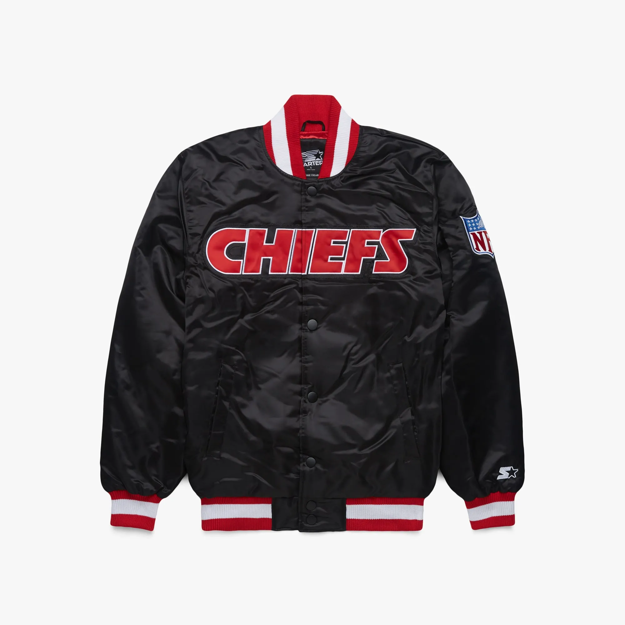 HOMAGE x Starter Chiefs Blackout Satin Jacket