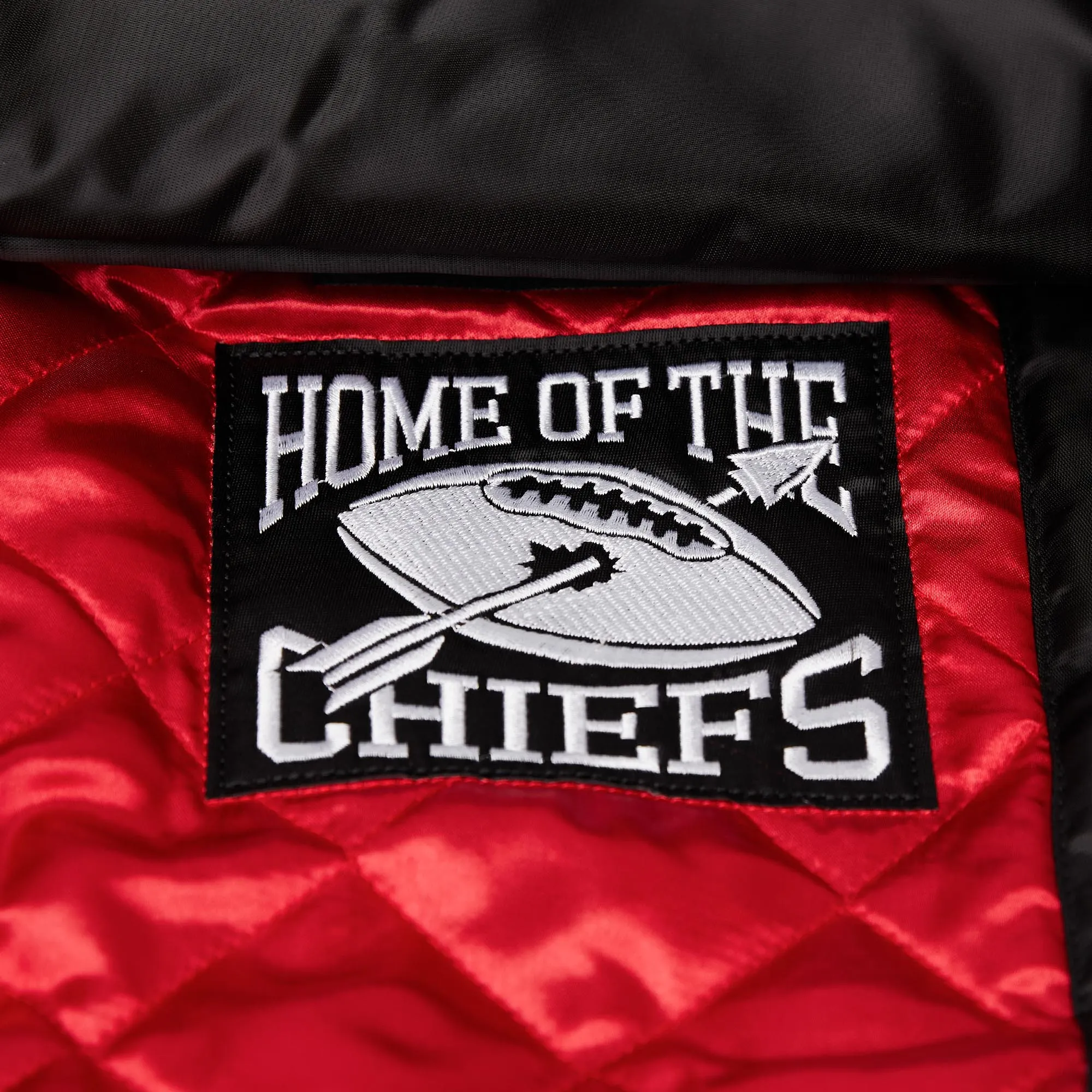 HOMAGE x Starter Chiefs Blackout Satin Jacket